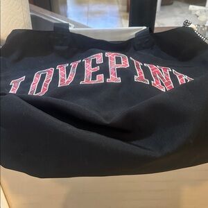 Free with $50.00 purchase Victoria's Secret Love Pink Plaid Tote Bag